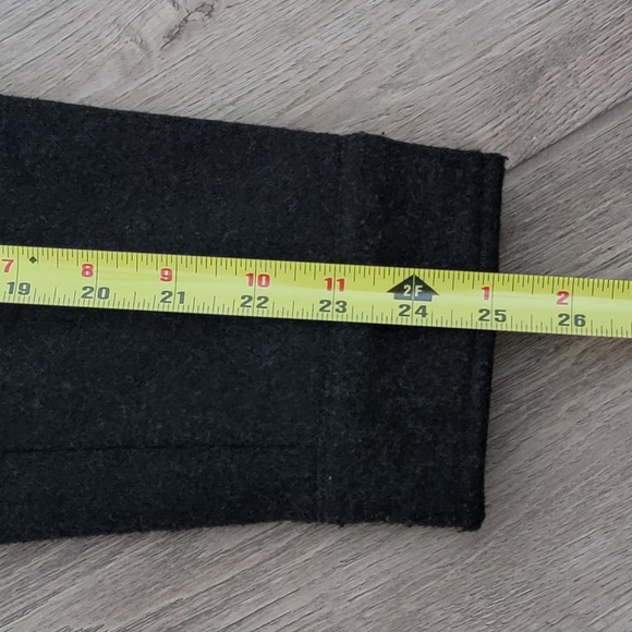 Zara Black Wool Blend Pocket Jacket With Elastic Waist Band Mens Small - Picture 13 of 16